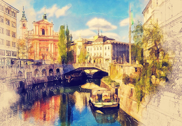 Real Watercolor and Sketch painting PS Actions