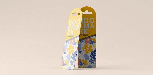 Realistic Bookmark Mockups Template