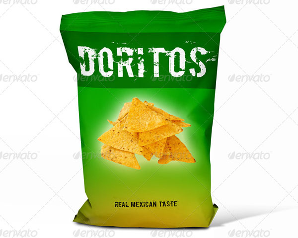 Realistic Chips Bag Mockup