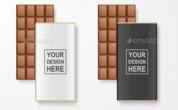 Realistic Chocolate Bar Template