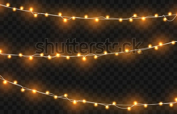 Realistic Christmas lights