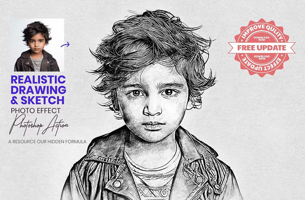 Realistic Drawing And Sketch Effect Action