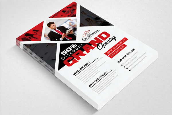 Realistic Grand Opening Event Flyer Templates