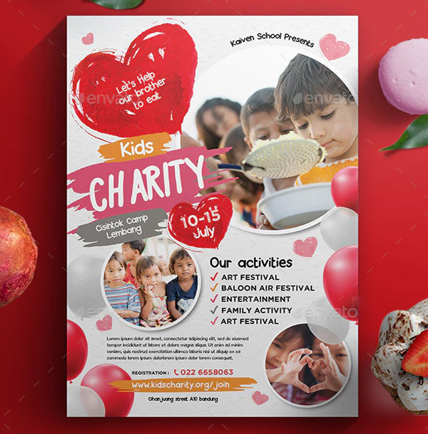 Realistic Kids Charity Flyer