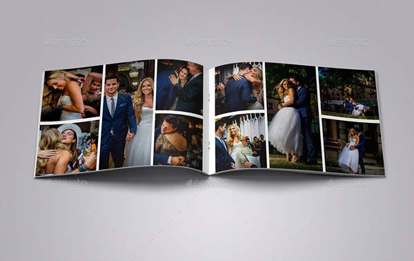 Realistic Luxury Wedding Album Templates