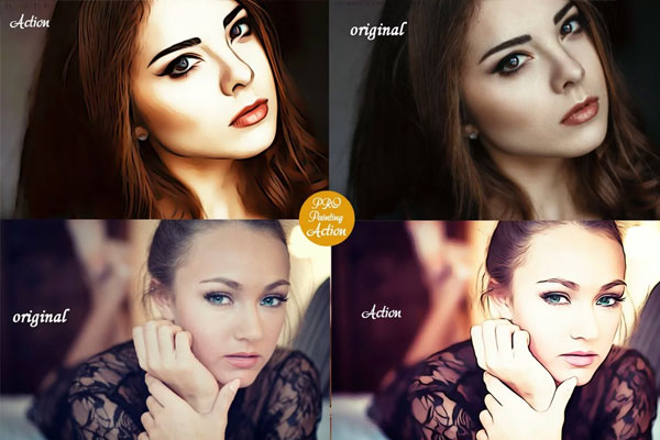 Realistic Oil Painting Effects Photoshop Action