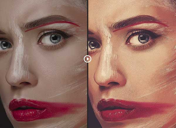 Realistic Painting it Artistic Photoshop Actions