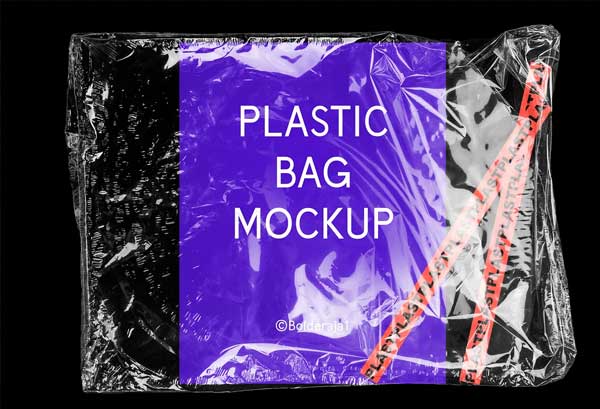 Realistic Plastic Bag Mockups