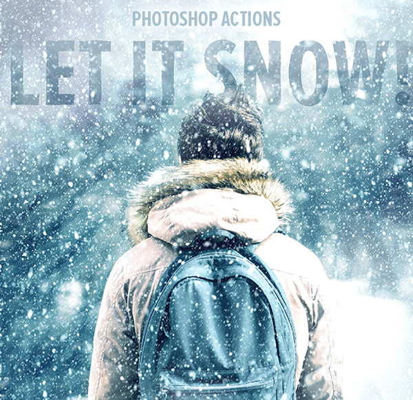 Realistic Snow Photoshop Actions
