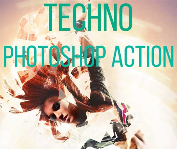 Realistic Techno Sketch Photoshop Action