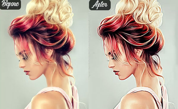 Realistic Vector Painting Photoshop Action