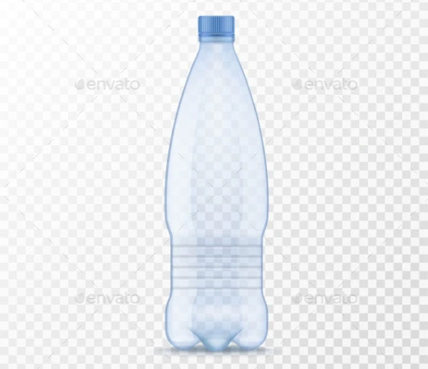 Realistic Water Plastic Bottle Mockups