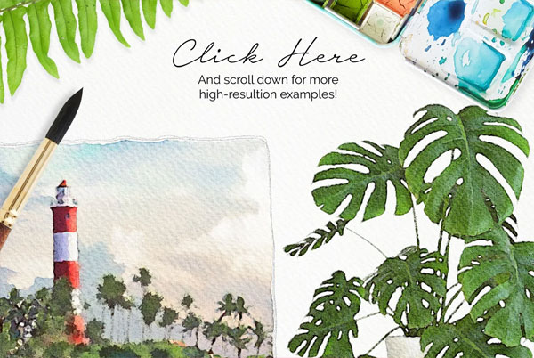 Realistic Watercolor Painting Photo Effect