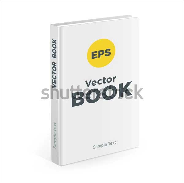 Realistic White Hardcover Book Mockups