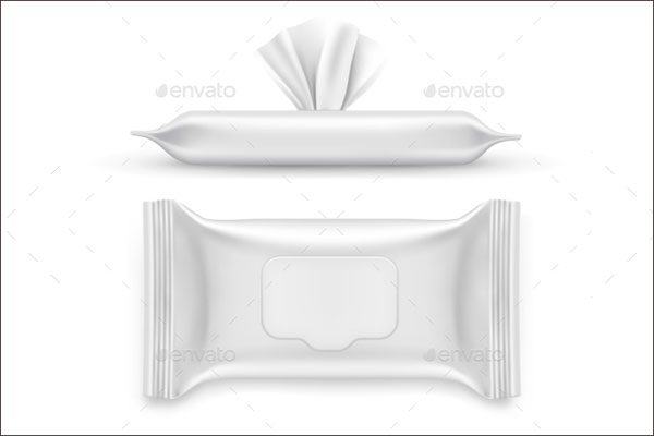 Realistic White Napkin Mockup