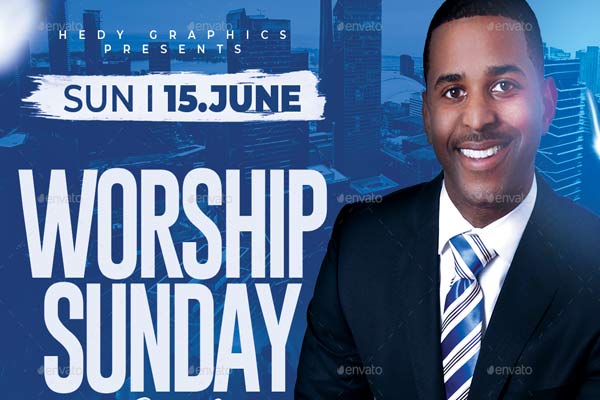 Realistic Worship Flyer Templates