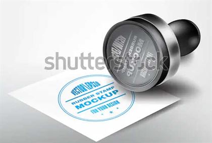 Realistic Rubber Stamp Mockups Template