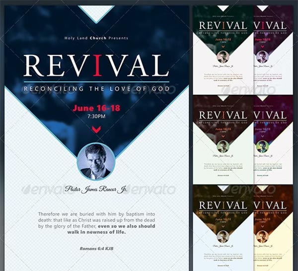 Reconciliation Revival Church Flyer Template