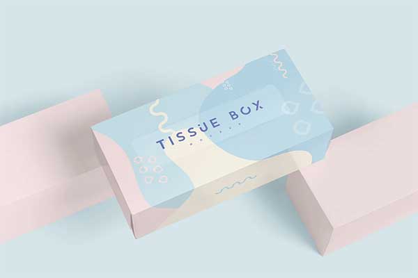 Rectangle Tissue Box Mockup