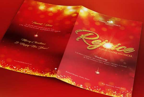 Rejoice Christmas Cantata Program Brochure
