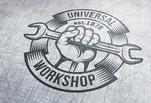 Repair Workshop Logo Set