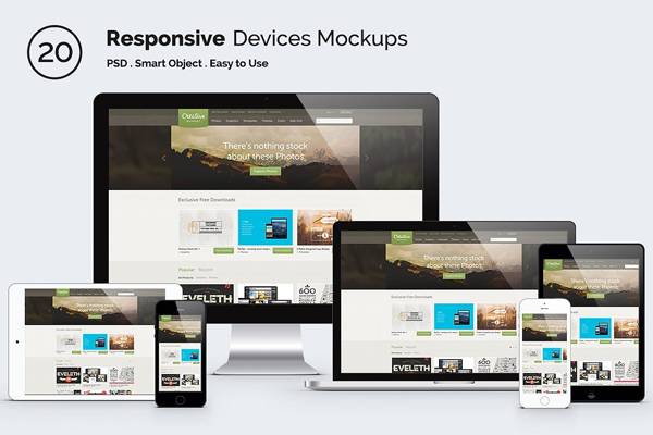 Responsive Apple Devices Mockups