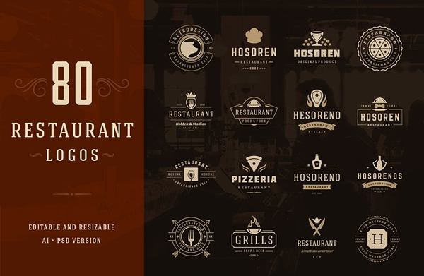 Restaurant Amazing Food Logo Templates