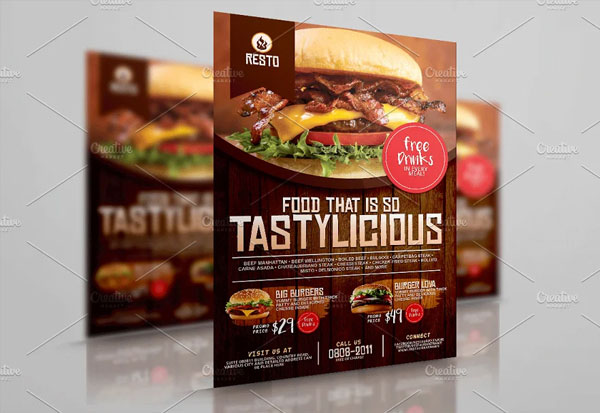 Restaurant Burger House Flyer Template