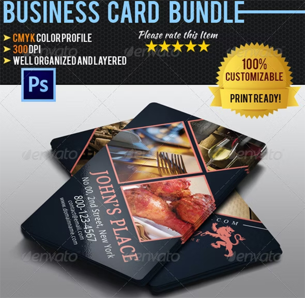 Restaurant Business Card Bundle