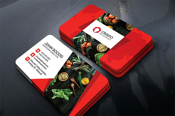 Restaurant Business Card Layered PSD