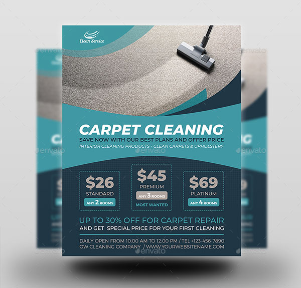 Restaurant Carpet Cleaning Services Flyer