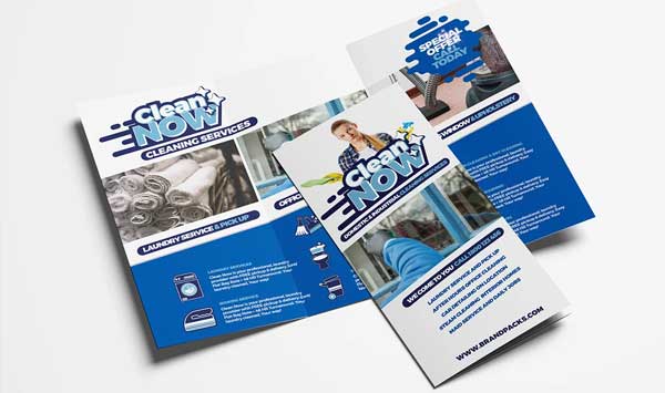 Restaurant Cleaning Services Tri-Fold Brochure