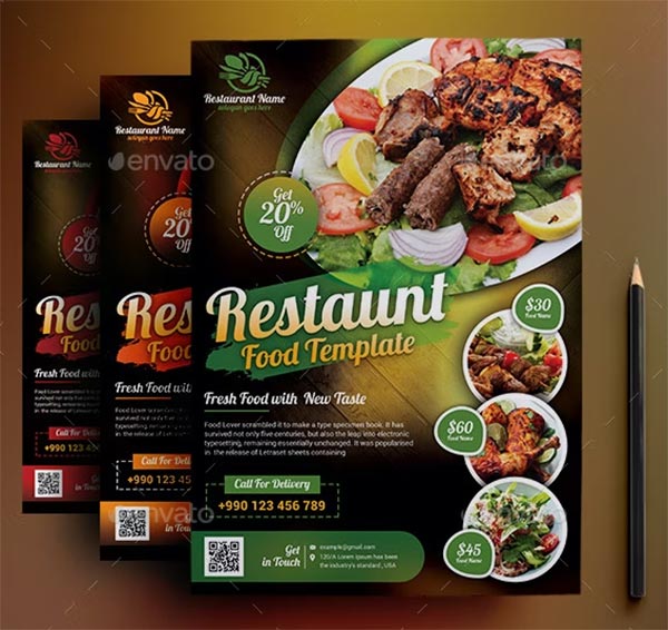 Restaurant Edit Flyer Template