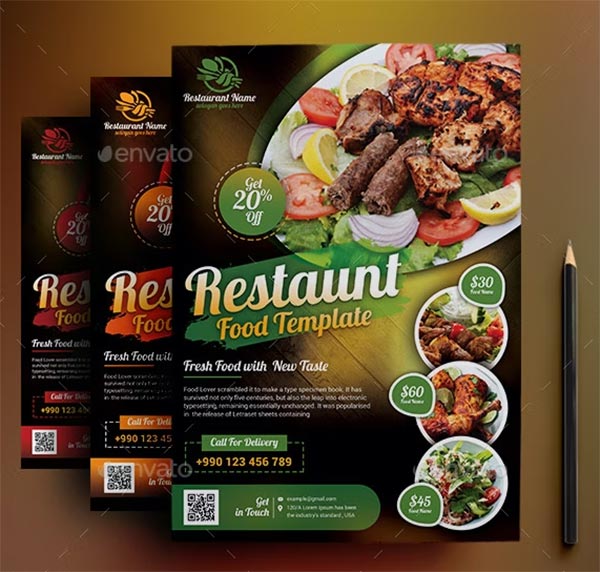 Restaurant Edit Flyer Template