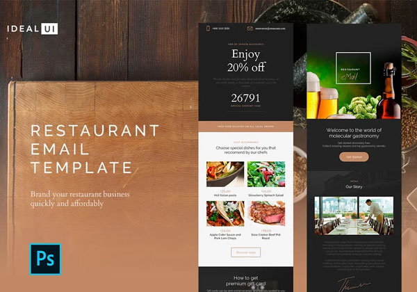 Restaurant eMail Template