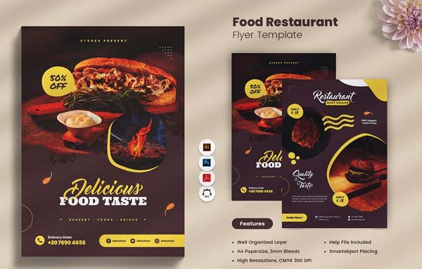 Restaurant Fast Food Flyer