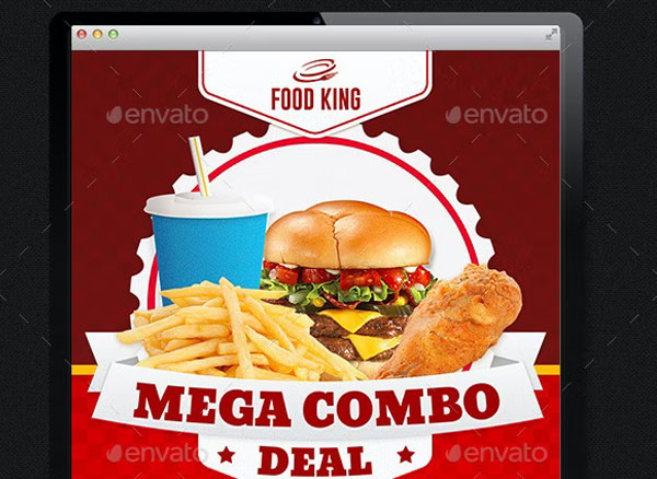 Restaurant Fast Food Web Newsletter