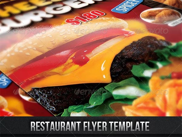 Restaurant Flyer Edit PSD Template