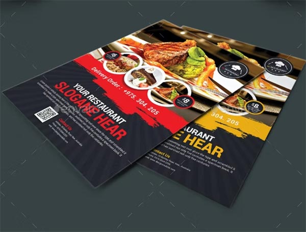 Restaurant Flyer PSD Design Template