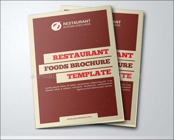 Restaurant Food Menu Brochure Template