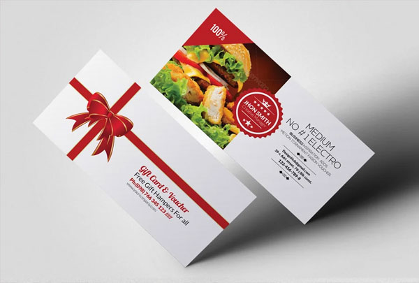 Restaurant Gift Voucher Template