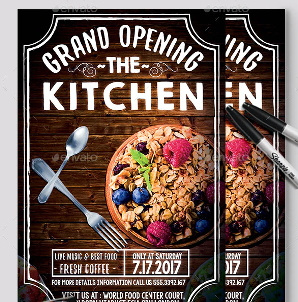 Restaurant Grand Opening Flyer