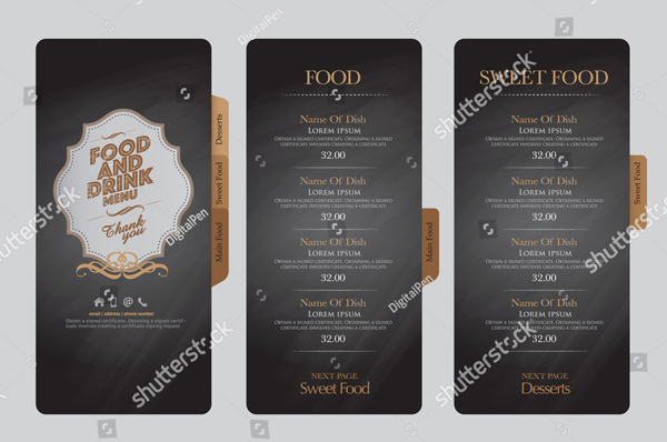 Restaurant Menu Design Template