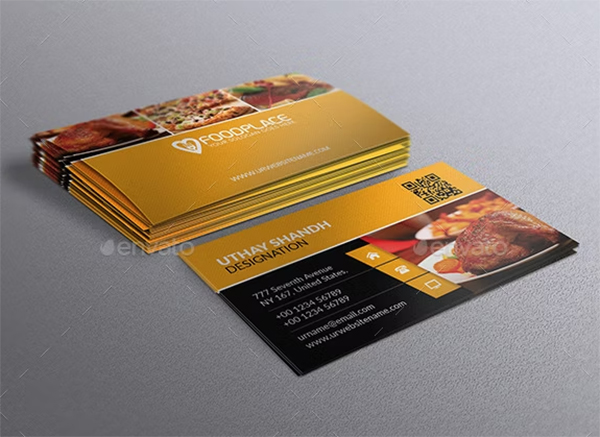 Restaurant Photoshop Business Card 