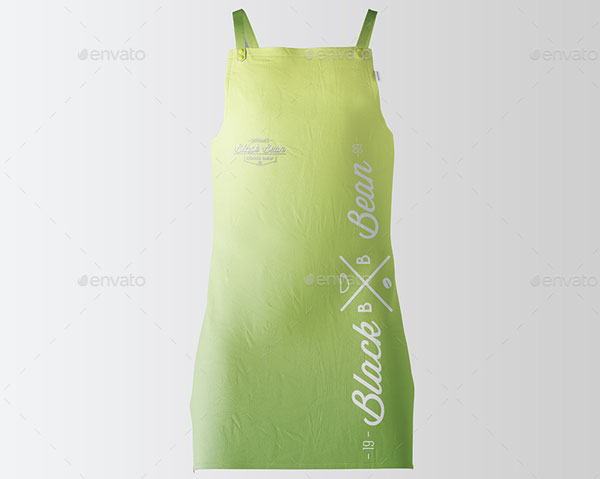 Restaurant and Home Kietchen Apron PSD Mockup