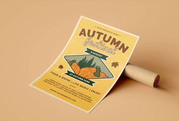 Retro Autumn Festival- Flyer