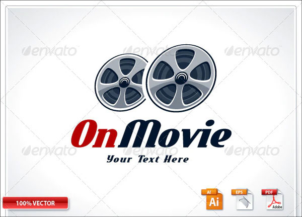 Retro Cinema Logo Template