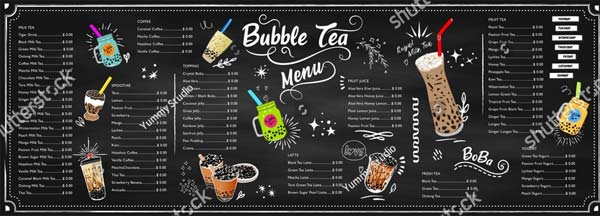 Retro Coffee Menu Design