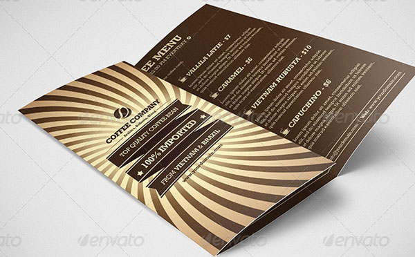 Retro Coffee Tri-fold Brochure