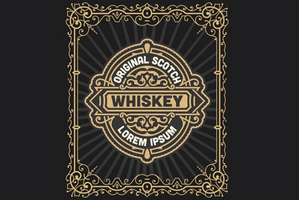 Retro Logo for Whiskey Products